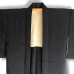 HAORI FORMEL DOUBLÉ SOIE NOIRE À KAMON 007-177 (L)